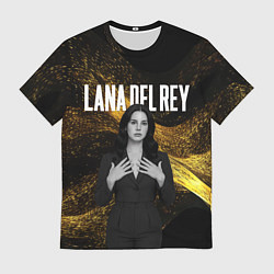 Мужская футболка Lana Del Rey в черном платье