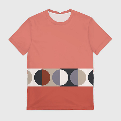 Мужская футболка Луна Малевича розовый томат / 3D-принт – фото 1