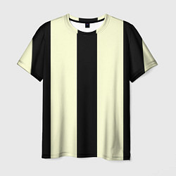 Мужская футболка Color black beige line