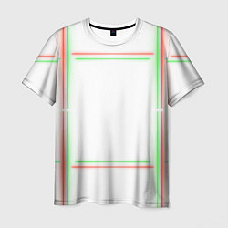 Мужская футболка Neon light green red