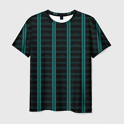 Мужская футболка Color blue dark stripe