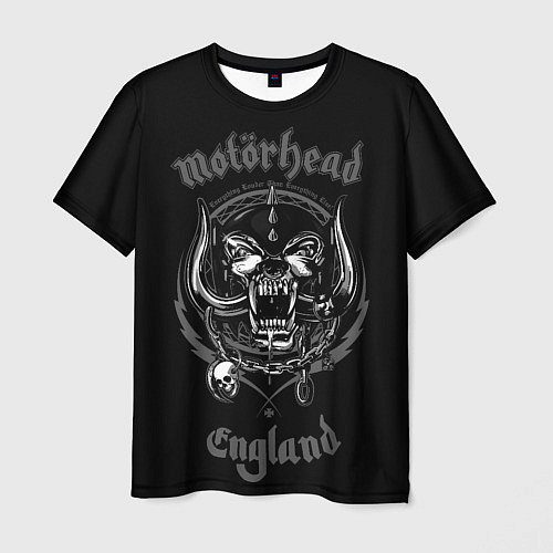 Мужская футболка Motorhead логотип / 3D-принт – фото 1