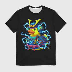 Мужская футболка Электрическая уточка самурай