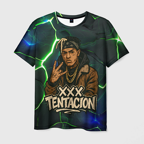 Мужская футболка XXXTentacion anime style / 3D-принт – фото 1