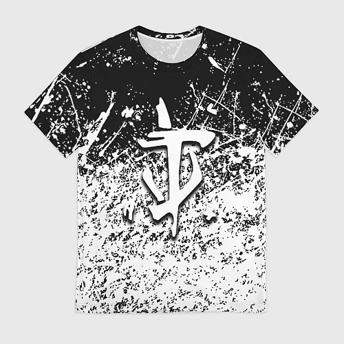 Мужская футболка Doom краски всплеск кисти / 3D-принт – фото 1