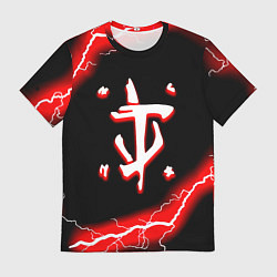 Мужская футболка Doom красный шторм