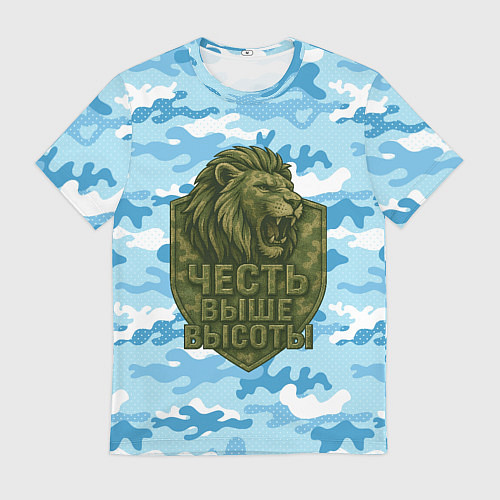 Мужская футболка Честь выше высоты ВДВ / 3D-принт – фото 1
