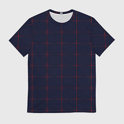 Мужская футболка Color dark blue red crosses
