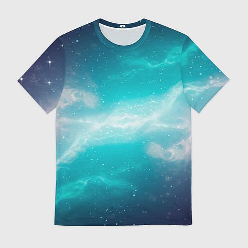 Мужская футболка Галактическое сияние небес / 3D-принт – фото 1