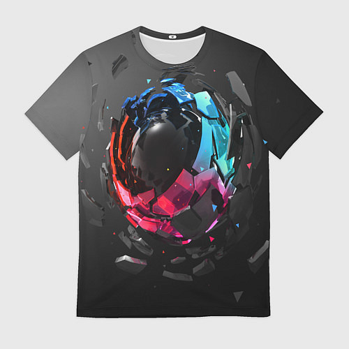 Мужская футболка Abstract graphics / 3D-принт – фото 1