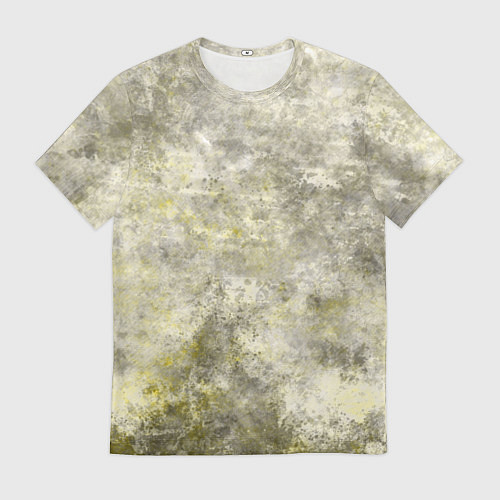 Мужская футболка Абстракция - yellow acidic liquid / 3D-принт – фото 1
