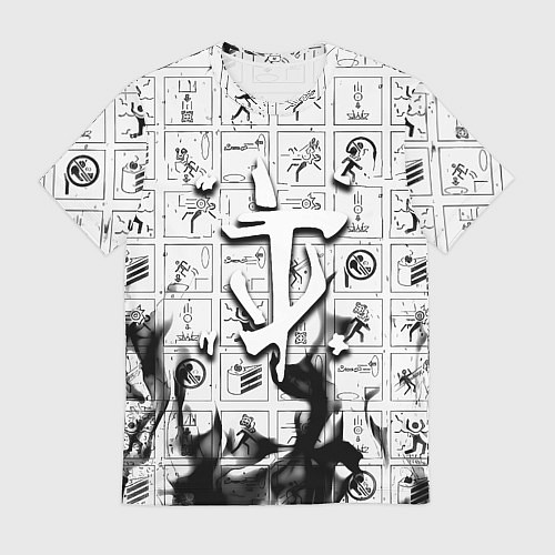 Мужская футболка Doom x portal fire / 3D-принт – фото 1