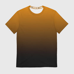 Мужская футболка Orange gradient