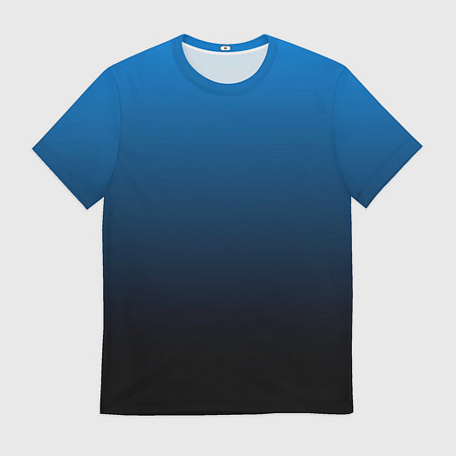 Мужская футболка Blue gradient / 3D-принт – фото 1