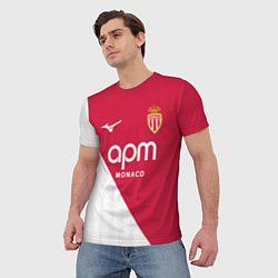 Футболка мужская Головин домашняя форма Монако 2025 2026, цвет: 3D-принт — фото 2