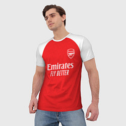 Футболка мужская Анри домашняя форма Арсенал 2025 2026, цвет: 3D-принт — фото 2