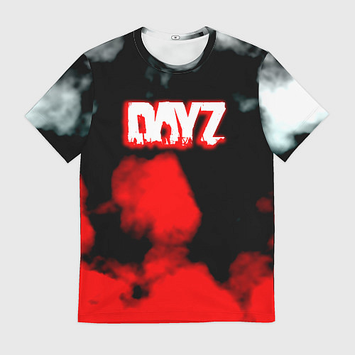 Мужская футболка Dayz дым текстура / 3D-принт – фото 1