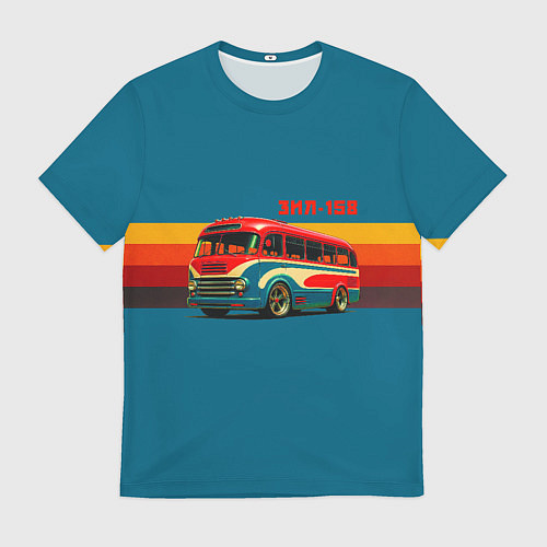 Мужская футболка Ретро автобус ЗИЛ 156 поп-арт / 3D-принт – фото 1