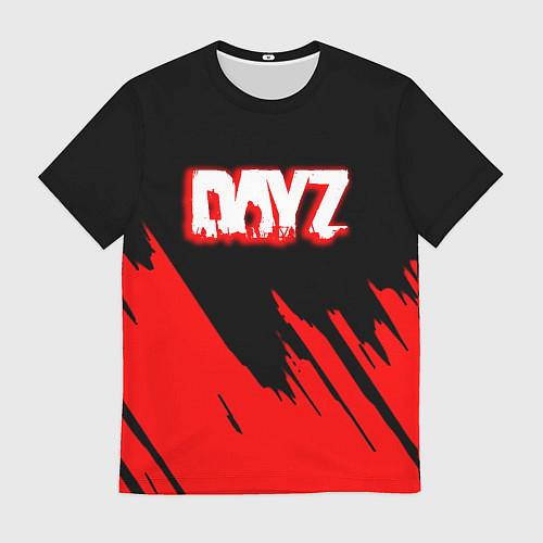 Мужская футболка Dayz штрихи красок / 3D-принт – фото 1