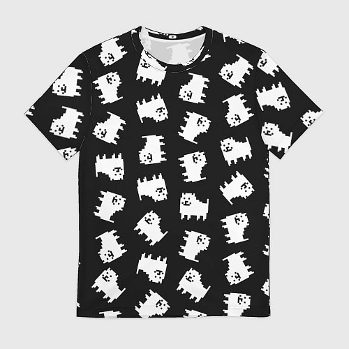 Мужская футболка Annoying dog pattern - Undertale / 3D-принт – фото 1