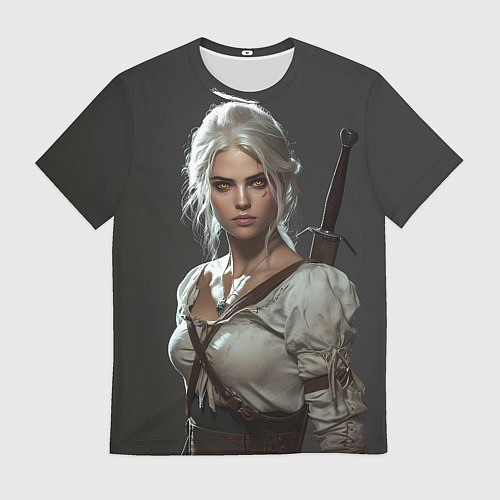 Мужская футболка Цири строгий взгляд / 3D-принт – фото 1