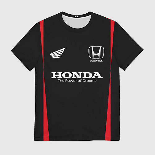 Мужская футболка Хонда красные линии / 3D-принт – фото 1