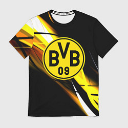 Футболка мужская Borussia спортивная геометрия, цвет: 3D-принт