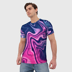 Футболка мужская Абстракция, цвет: 3D-принт — фото 2