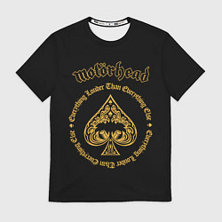 Футболка мужская Motorhead золото, цвет: 3D-принт