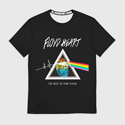 Футболка мужская Pink Floyd сердце, цвет: 3D-принт