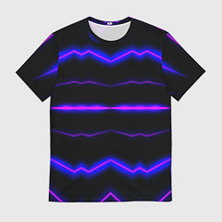 Мужская футболка Color multicoloured neon stripes