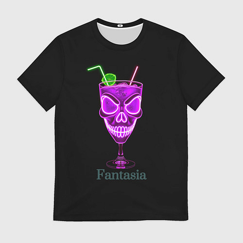 Мужская футболка Fantasia pink / 3D-принт – фото 1