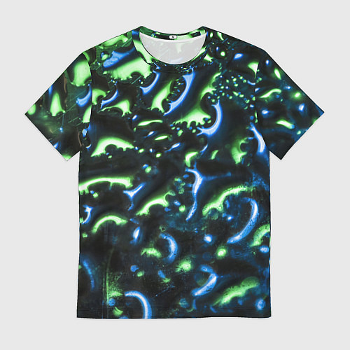 Мужская футболка Абстракция капли воды / 3D-принт – фото 1