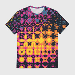 Мужская футболка Фиолетово-желтая метаморфоза