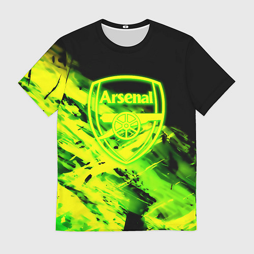 Мужская футболка Арсенал кислотные краски / 3D-принт – фото 1