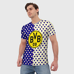 Футболка мужская Borussia точки текстура, цвет: 3D-принт — фото 2