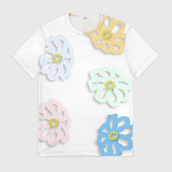 Футболка мужская Цветочная нежность, цвет: 3D-принт
