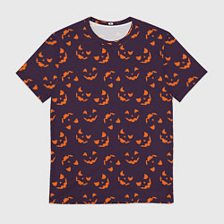 Мужская футболка Страшно веселый Halloween - паттерн