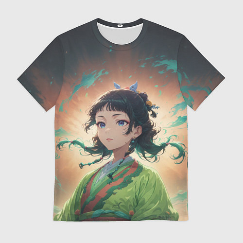 Мужская футболка Маомао на фоне облаков / 3D-принт – фото 1