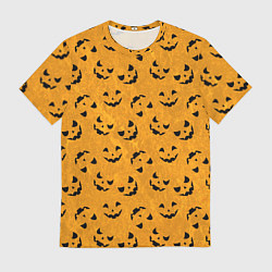 Мужская футболка Страшно веселый паттерн на Halloween