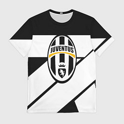 Футболка мужская Ювентус полосы геометрия линии, цвет: 3D-принт