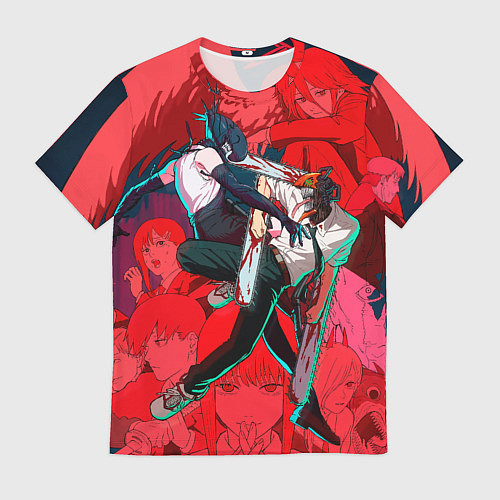 Мужская футболка Битва с Резе Человек бензопила / 3D-принт – фото 1