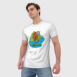 Футболка мужская Под лежачий камень полноцветный орнамент, цвет: 3D-принт — фото 2