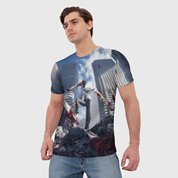 Футболка мужская Denji in city Chainsaw man, цвет: 3D-принт — фото 2