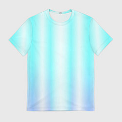 Футболка мужская Neon white blue lines, цвет: 3D-принт