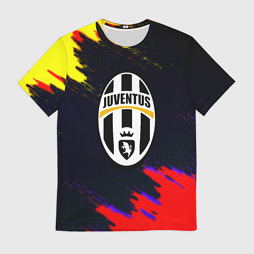 Мужская футболка Juventus краски текстура штрихи / 3D-принт – фото 1