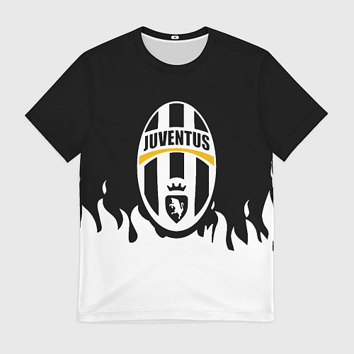 Мужская футболка Juventus белый огонь / 3D-принт – фото 1