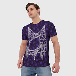Футболка мужская Хэллоуин - Паутина, цвет: 3D-принт — фото 2