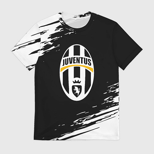 Мужская футболка Juventus краски штрихи текстура / 3D-принт – фото 1