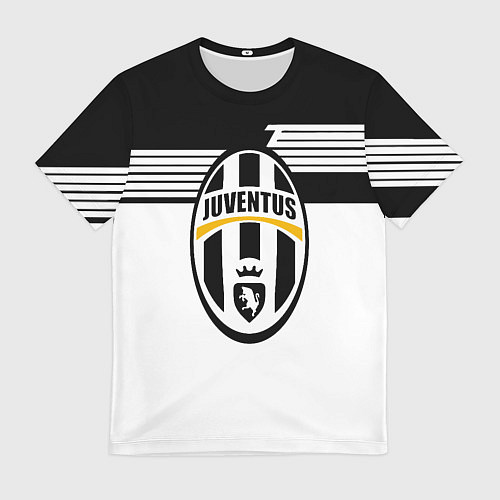 Мужская футболка Juventus полосы линии / 3D-принт – фото 1